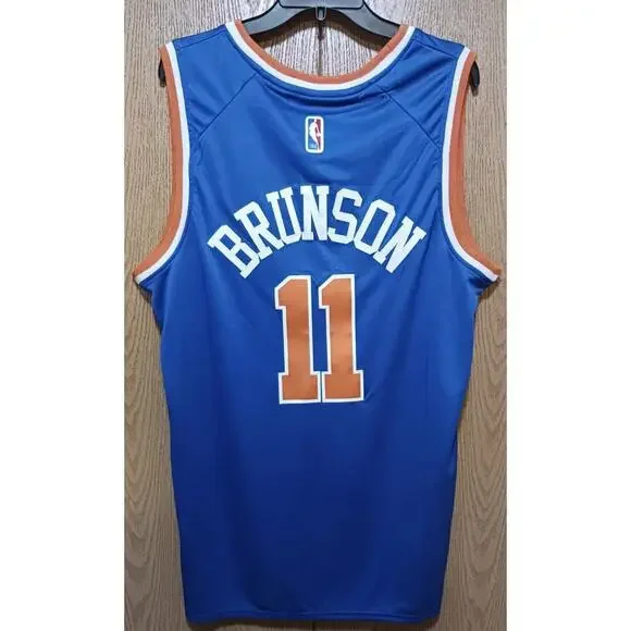 Jalen Brunson-Nike-Knicks-Jersey-New Condition-Blue-XL-$95 - Picture 5 of 9